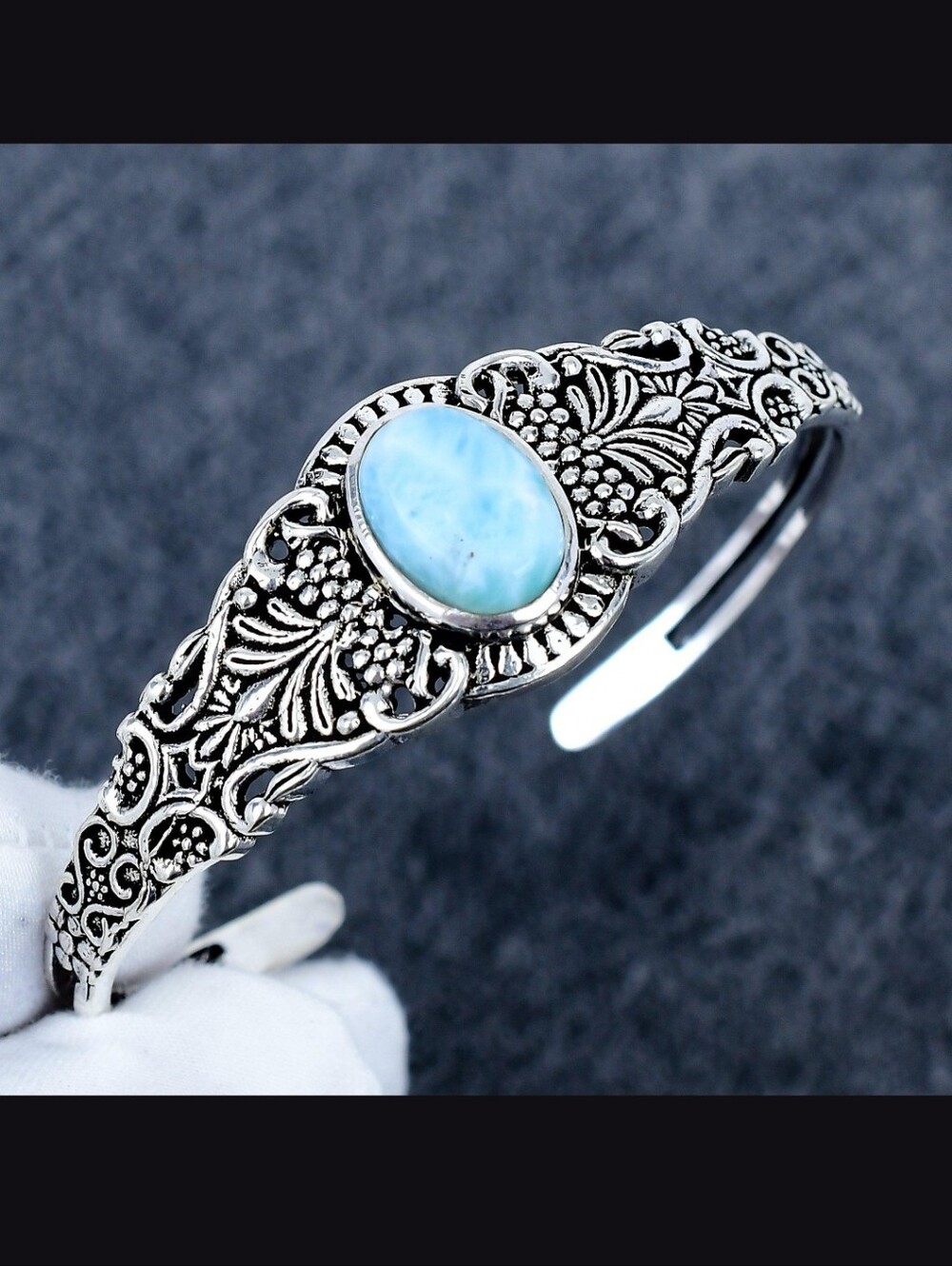 New!DROPS OCT.10!!!!!Larimar ,925 Sterling Bracelet